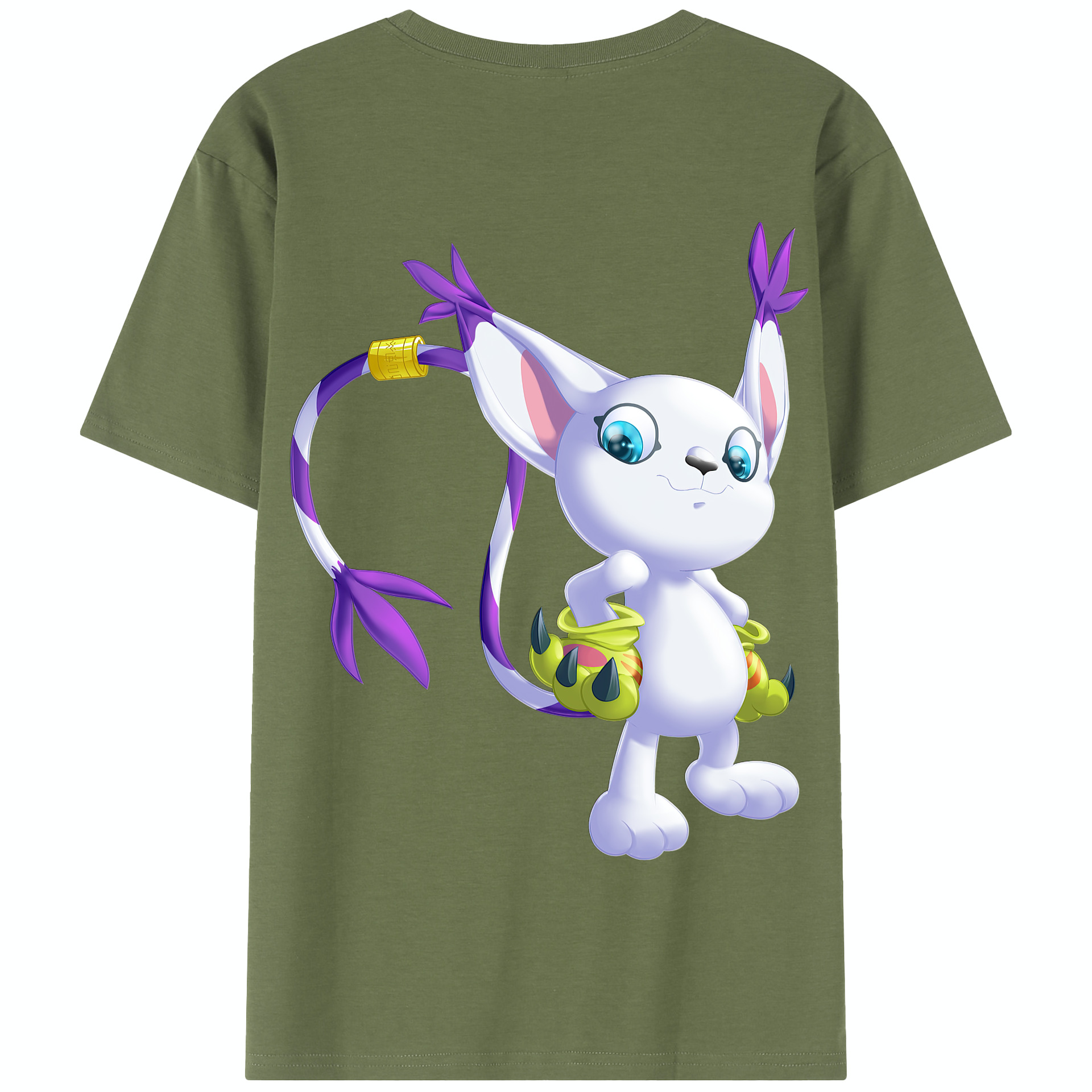 （画像用） Digimon デジタルモンスター/デジモン 綿100％半袖Tシャツ（背面プリント）